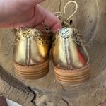 Sam Edelman  oxford wingtip sneaker shoes Jerome gold leather women's 8 Photo 3