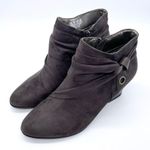 Naturalizer  Graham Suede Dark Grey Ankle Booties 9.5 Photo 3