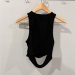 Helmut Lang ‎ Black Sleeveless Women's ribbed tank size large Photo 4