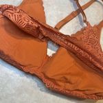 Auden‎ Women’s Orange Unlined Lace Bralette Large Photo 3