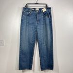 Universal Threads Universal Thread Womens Jeans Size 14 Mid Rise 90s Baggy Medium Wash Distressed Photo 1