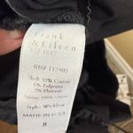 Frank & Eileen  Black Cotton Blend Wickow Italian Chino Size 8 Raw Hem Classic 25 Photo 8