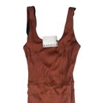 NEW Years of Ours X Bandier Ribbed Reformer Brown Sleeveless Fitted Jumpsuit S Photo 2