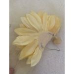 ILGWU pale yellow three piece dress 60 70 small medium lace hair pics Photo 5