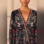 Farm Rio  Classic Garden Black Mirror Trim Blouse Photo 2