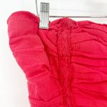 Free People Womens Fun In The Sun Cotton Smocked Tube Top Ruffle Peplum Size L Photo 2