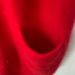 Rafaella Angora Rabbit Hair Lambswool Nylon Open Front Sweater Red Photo 6