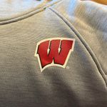 Under Armour  Gray Wisconsin Badgers Pullover Hooded Sweatshirt - Size Small Photo 2