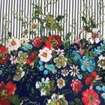 ECI Women's Large Pencil Skirt Classic Artsy Floral Summer Tropical Resort Nature Photo 5