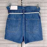 American Eagle Denim Mom Short Super High Rise Paperbag Waist Distressed-6/28W Photo 1