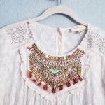 Anthropologie  Moulinette Soeurs Floral Embroidered Textured Embellished Blouse Photo 4