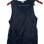 Lunya Black 100% silk tulip pajama tank top sz XL Photo 0