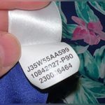 Pappagallo Floral Print Sheath‎ Dress Navy 2X Resort Wear Wrinkle Photo 8