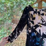 Maeve Anthropologie  Shaded Garden Mini Shift Dress Blue Floral Size XS Photo 2