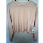 Kensie NWT Pink Dainty Soft Long Sleeve Shirt With Cream Stitching Photo 0
