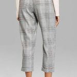 Wild Fable Black/White Plaid Houndstooth Paper Bag Waist Tapered Pants Size M Photo 1