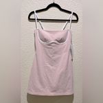 Alo Yoga NWT Airbrush Streamlined Dress Pink Quartz White Size S Photo 2