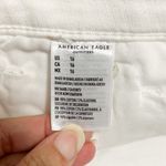 American Eagle  White Distressed Cut Off High Waisted Mom Shorts NWT 16 Stretch Photo 8