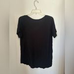 American Eagle  black soft & sexy v neck short sleeve t shirt size Small Photo 6
