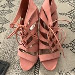 Madden Girl Pink  lace up heels Photo 1
