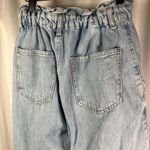 ZARA Mom Jeans Womens Size 6 Light Wash Denim Paper Bag Waist High Rise Photo 8