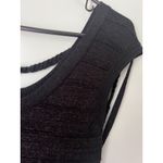 Romeo + Juliet Couture  Black Rayon Body con Mini Dress y2K Fringe whitchy L Photo 3