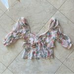 For Love & Lemons Paradis Blouse Vintage $158 Sz Small Photo 3