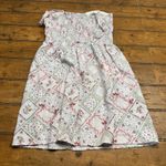 AUW  Mini Sundress Medium Adjustable Straps Elastic Pullover Spring Back 2 School Photo 3