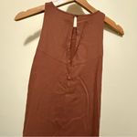 Anthropologie Mauve by  Daphne Embroidered Honey Brown Midi Dress Photo 6