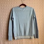 Equipment  Femme Silk Wool Geometric‎ Print Long Sleeve Sz S Blue Photo 1