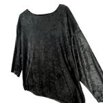 Vintage Fritzi California Velvet Top Large Black Soft Whimsygoth Grunge Made USA Photo 4