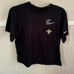 Nike NWT‎ NFL  cropped women’s Saints football shirt size S Photo 0