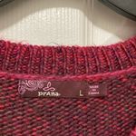 prAna Leisel Plum Gradient Striped Pink Cable Knit Long Sleeve Sweater Photo 2