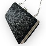 Formal Clutch Handbag Black Crushed Glass Stone Chain Strap cocktail Photo 0