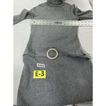 INC Womans  Long Sleeve Turtle Neck Pullover Bodycon Dress Small Silver Belt Photo 4