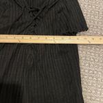 Urban Republic Urban Outfitters Shirt Womens Size Small Ribbed Crop Top Black Lace Vneck Photo 4