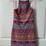 ZARA  Disney Mickey Mouse & Friends Stretch Knit Halterneck Bodycon Dress Size S Photo 2