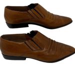 ELLEMENNO Brazilian Brown Leather Cowboy Boot Booties Shoes ~ Women's Size 7.5 Photo 3