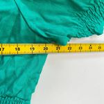 NWOT Boden Linen Aquamarine Green Ruffles Dress Size 12 Knee Length Photo 12