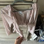 Princess Polly Long Sleeve Floral Top Crop Photo 2