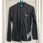 Adidas Slim Fit ClimaLite Jacket Black White Sporty Outdoor Golf Ladies Small Photo 0