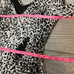 Tadashi Shoji  ruched leopard print rhinestone top sz XS Photo 4