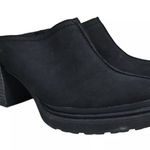 OTBT  clog mules Shoes Size 9.5. black leather Suede block heels NEW Photo 0