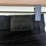 Everlane  High Rise Slim Straight Ankle Jean Black 24 Photo 4