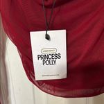 Princess Polly NWT  City Lights Long Sleeve Top Red Size 4 Photo 5