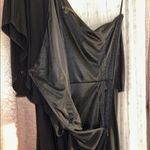 David Meister  Size 8 Black One-Shoulder Dress Photo 5