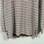 Talbots  Women's Dark Green Striped High Neck Long Sleeve Knit Top Size L Photo 2