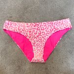 Cupshe  Pink Leopard Reversible Bikini Swim Bottoms Size L Photo 2