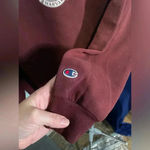 Champion Vintage  Harvard‎ hoodie burgundy size medium Photo 3