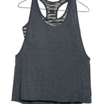 Nike  Dri Fit Women's Gray Athletic Tank Top Built In Sports Bra Medium Photo 0